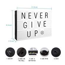 Carica l'immagine nel visualizzatore di Gallery, Cinema Light Lettere Box LED A4 Scatola Luminosa Formato con 90 Numeri 90 - Ilgrandebazar
