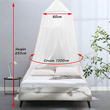 Carica l'immagine nel visualizzatore di Gallery, QXMCOV Zanzariera Letto con Sospensione Installa Kit e Borsa Portatile,...