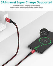 Carica l'immagine nel visualizzatore di Gallery, Nimaso Huawei Cavo USB C 5A[2Pezzi/2M+2M], Type-C 2M+2M, Rosso