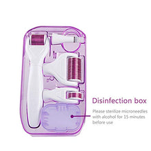 Carica l'immagine nel visualizzatore di Gallery, LIGICKY Kit roll 5-in-1 Micro-ago Derma Roller, 0.5/1.0/1.5/2.0mm in Acciaio... - Ilgrandebazar