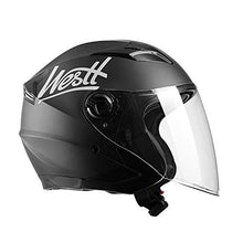 Carica l'immagine nel visualizzatore di Gallery, Westt Jet · Casco Moto Nero Opaco Doppia Visiera M (57-58cm), - Ilgrandebazar