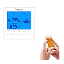 Carica l'immagine nel visualizzatore di Gallery, Beok Termostato Wifi, Confezione da 1 pz, Blue Backlight