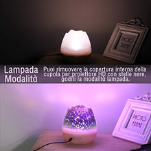Carica l'immagine nel visualizzatore di Gallery, Proiettore Stelle Bambini,a Romantica Rosa Rotante a Forma Lampada... - Ilgrandebazar