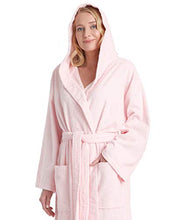 Carica l'immagine nel visualizzatore di Gallery, Astra Accappatoio in Spugna con Cappuccio, per Uomo e Donna, L-XL, Rosa - Ilgrandebazar