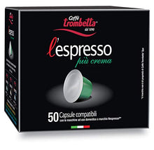 Carica l'immagine nel visualizzatore di Gallery, Caffè Trombetta L'Espresso, Capsule Compatibili Nespresso, Più Crema - 100