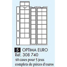 Carica l'immagine nel visualizzatore di Gallery, Leuchtturm 308740 coin sheets OPTIMA, for Euro sets up to 26 mm Ø, clear - Ilgrandebazar