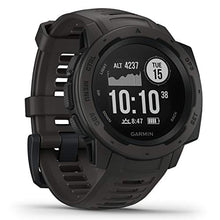 Carica l'immagine nel visualizzatore di Gallery, Garmin Instinct Graphite Sportwatch GPS, Grigio, Regular Grigio