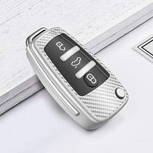 Carica l'immagine nel visualizzatore di Gallery, OATSBASF Auto Caso Chiave Audi,Copertura per Audi Argento-stripe
