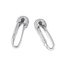Carica l'immagine nel visualizzatore di Gallery, SMCTCRED CZ Orecchini a Cerchio in Argento Sterling con cartilagine di... - Ilgrandebazar