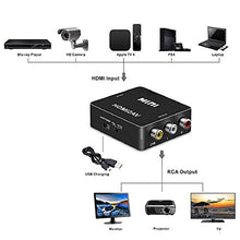 Carica l'immagine nel visualizzatore di Gallery, Convertitore da HDMI a AV, Asbter a RCA AV/CVSB L/R Video 1080P Nero - Ilgrandebazar