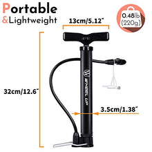 Carica l'immagine nel visualizzatore di Gallery, Letton - Pompa da pavimento portatile per bicicletta, valvole Presta e...