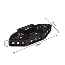 Carica l'immagine nel visualizzatore di Gallery, Commutatore audio video, AV Connettori, RCA Selettore con 3-porte-Input... - Ilgrandebazar