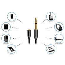 Carica l'immagine nel visualizzatore di Gallery, deleyCON 0,2m Cavo Adattatore Audio Stereo - Connettore Maschio 6,3mm per un...