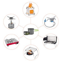 Carica l'immagine nel visualizzatore di Gallery, Magicfun Pentola da Campeggio con Mini Stufa Portatile Leggero Outdoor...