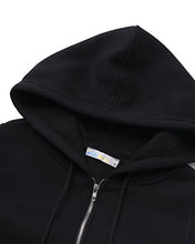 Carica l'immagine nel visualizzatore di Gallery, Kidsform Donna Felpe con Cappuccio Manica Lunga Scollo a V Top M, Y-nero - Ilgrandebazar