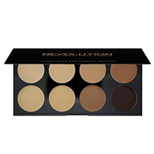 Carica l'immagine nel visualizzatore di Gallery, Makeup Revolution Ultra Cover &amp; Nascondere Palette Medium Dark, 10 G - Ilgrandebazar