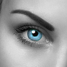 Carica l'immagine nel visualizzatore di Gallery, Lenti a contatto colorate, blu cielo, durata annuale, senza spessore +... - Ilgrandebazar
