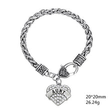 Carica l'immagine nel visualizzatore di Gallery, Lemegeton Argento Antico a Forma di Cuore Zia Ciondolo frumento Catena Pweter - Ilgrandebazar