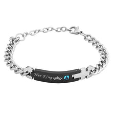 Carica l'immagine nel visualizzatore di Gallery, Zysta Braccialetto d'Amore Bracciali per Coppia lovers lui &amp; lei...