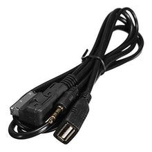 Carica l'immagine nel visualizzatore di Gallery, Qiilu Cavo Musica AMI MMI MDI Interfaccia Caricatore USB 3.5 mm Mini