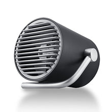 Carica l'immagine nel visualizzatore di Gallery, Fancii Mini Ventilatore da Tavolo USB con Turbo a Doppia Elica e Nero