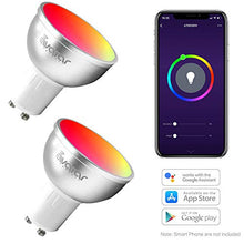 Carica l'immagine nel visualizzatore di Gallery, GU10 Lampadina Wifi Intelligence Smart 5W=50W Faretto Lampadine LED Argento - Ilgrandebazar