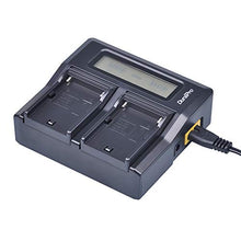 Carica l'immagine nel visualizzatore di Gallery, DuraPro - Caricabatterie super rapido con doppio display LCD, per batterie...