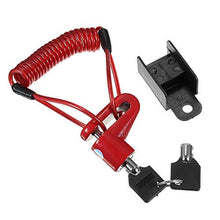 Carica l'immagine nel visualizzatore di Gallery, GOZAR Scooter Elettrico Antifurto in Acciaio Wire Lock Freni A Disco Rosso