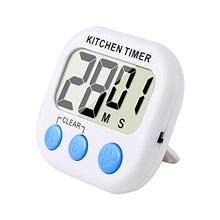Carica l'immagine nel visualizzatore di Gallery, Magnetico Digitale Timer da Cucina con Allarme Forte e Ampio Bianco Blu - Ilgrandebazar
