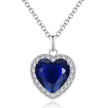 Carica l'immagine nel visualizzatore di Gallery, AILUOR - Collana, in argento Sterling, con ciondolo a forma di cuore... - Ilgrandebazar