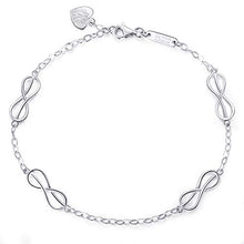 Carica l'immagine nel visualizzatore di Gallery, 925 sterline d'argento Infinity Love Bracciale - Billie Bijoux Donne Simbolo... - Ilgrandebazar