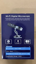 Carica l'immagine nel visualizzatore di Gallery, Microscopio Digitale Wireless, YINAMA Microscopio Ingrandimento da 50X-1000X, 8 luci a LED, Mini Microscopio portatile, 2MP 1080P, compatibile con Android, iPad PC MAC Windows