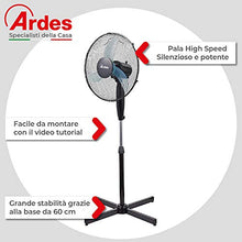Carica l'immagine nel visualizzatore di Gallery, Ardes Penny AR5AM40P Ventilatore Piantana Altezza Regolabile 3 PALA 40 CM