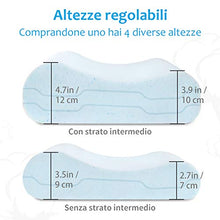 Carica l'immagine nel visualizzatore di Gallery, Levesolls Cuscino Cervicale Memory con Altezza Regolabile, Cervicale... - Ilgrandebazar