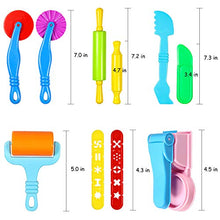 Carica l'immagine nel visualizzatore di Gallery, aovowog Utensili per Plastilina 22 Colorati Accessori e a Forme di...