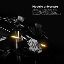 Carica l'immagine nel visualizzatore di Gallery, Indicatori Direzione, 4 Pezzi ZREE Indicatore di Direzione Moto Ambra 9 LEDs
