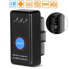 Carica l'immagine nel visualizzatore di Gallery, OBD2 Bluetooth 4.0, Smaier OBDII Nuova Versione Diagnosi per Auto, Mini... - Ilgrandebazar