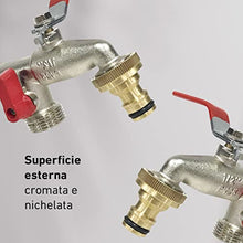 Carica l'immagine nel visualizzatore di Gallery, Aqua Control G6354 Premium Rubinetto da giardino a doppia uscita da 1/2" - 3/4"