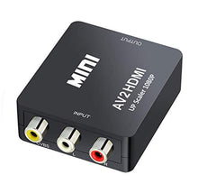 Carica l'immagine nel visualizzatore di Gallery, QGECEN Convertitore da RCA a HDMI, Adattatore Supporta PAL/NTSC...
