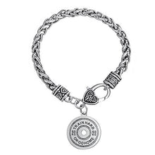 Carica l'immagine nel visualizzatore di Gallery, Skyrim Inspritional Train Hard or Go Home Pesi Palestra con bracciali...