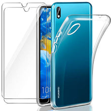 Carica l'immagine nel visualizzatore di Gallery, Leathlux Cover Huawei Y5 2019 Custodia Trasparente + 2 × Pellicola Vetro... - Ilgrandebazar