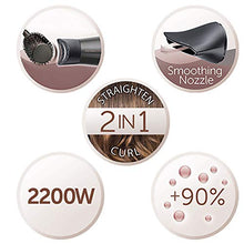 Carica l'immagine nel visualizzatore di Gallery, Remington Asciugacapelli Curl&amp;Straight Confidence, 2200 Watt, Concentratore...