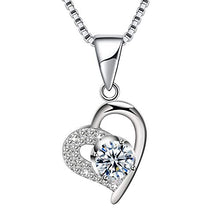 Carica l'immagine nel visualizzatore di Gallery, Amilril Collana Cuore Donna, Argento Sterling 925 Ciondolo Cuore, Regali... - Ilgrandebazar