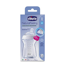 Carica l'immagine nel visualizzatore di Gallery, Chicco 00080623000000 NaturalFeeling Biberon in Vetro, Bianco, 250 ml 250 - Ilgrandebazar