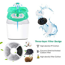 Carica l'immagine nel visualizzatore di Gallery, Petacc Fontana per Gatti Dispenser Acqua Erogatore Bianco e Verde - Ilgrandebazar