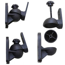 Carica l'immagine nel visualizzatore di Gallery, Techly 309692 Coppia Staffe Speakers a Parete Universali Regolabili Nero