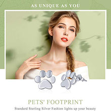 Carica l'immagine nel visualizzatore di Gallery, Bamoer, orecchini a perno a forma di zampa, in argento Sterling Paw-argento - Ilgrandebazar