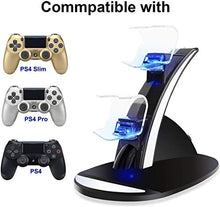Carica l'immagine nel visualizzatore di Gallery, KONKY Ricarica Controller PS4 Caricatore , Dual USB Charging Station per PS4...