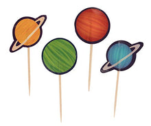 Carica l'immagine nel visualizzatore di Gallery, Decorazioni per cupcake – Confezione da 200 decorazioni usa e getta, Spazio