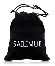Carica l'immagine nel visualizzatore di Gallery, sailimue 3 Pezzi Pelle Collane Uomo Donna Lunghe Nere Acciaio Larghezza 2mm...